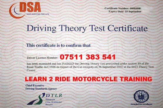 Please Click Here For Theory Test Information